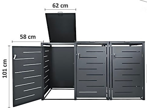 Kültéri kukatároló